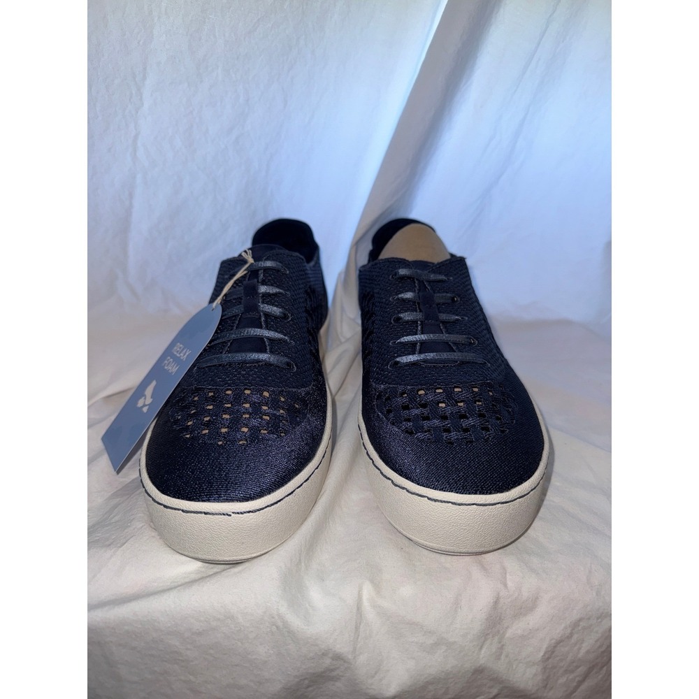 Jambu Lilac Navy‎ Knit Platform Sneakers Womens 9 Relax Foam Blue Shoes